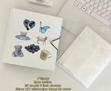 A5 3inch D-Ring Binder w/2xBaffles + 25x4 Pocket Pages