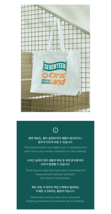 新品　SEVENTEEN 2025 CARAT LAND トートバッグ SEVENTEEN - Foldable Tote Bag [2025 SVT 9th Fan Meeting