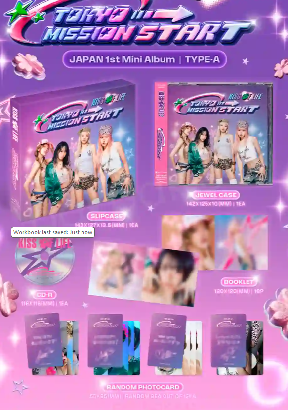 KISS OF LIFE - TOKYO MISSION START / Japanese TYPE-A - K-Pop Time KISS OF LIFE - TOKYO MISSION START / Japanese TYPE-A - K-Pop Time