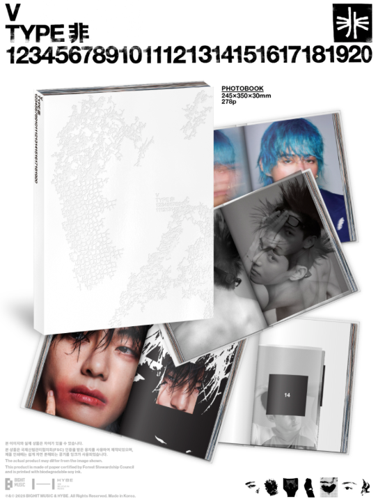 V (BTS) - V 'TYPE 非' (PHOTOBOOK) - K-Pop Time