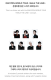 ENHYPEN - WALK THE LINE OFFICIAL MD / STICKER SET