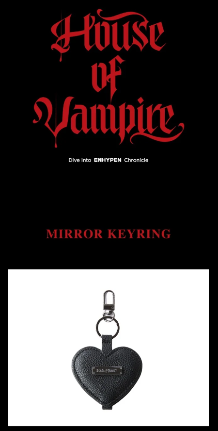ENHYPEN - HOUSE OF VAMPIRE OFFICIAL MD / MIRROR KEYRING - K-Pop Time