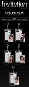 LE SSERAFIM - INVITATION VR CONCERT OFFICIAL MD / PHOTOCARD HOLDER & KEYRING SET