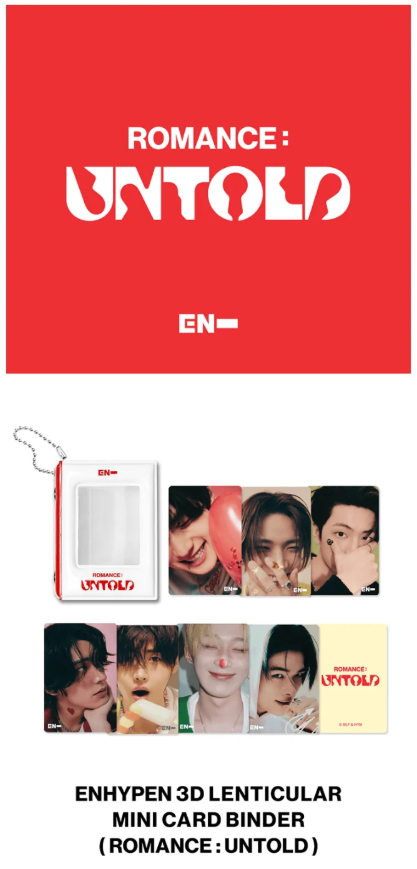 ENHYPEN - ROMANCE : UNTOLD OFFICIAL MD / LENTICULAR MINI CARD