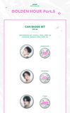 ATEEZ –  GOLDEN HOUR : PART.5 POP UP OFFICIAL MD /  CAN BADGE SET