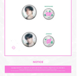 ATEEZ –  GOLDEN HOUR : PART.5 POP UP OFFICIAL MD /  CAN BADGE SET