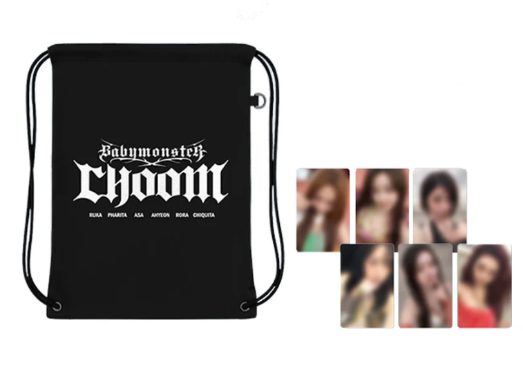 BABYMONSTER CHOOM POPUP ストリングバックパック BABYMONSTER - CHOOM WORLD TOUR IN SEOUL OFFICIAL MD / String
