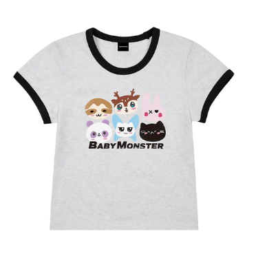 BABYMONSTER - CHOOM WORLD TOUR IN SEOUL OFFICIAL MD / CHARACTER RINGER T-SHIRT