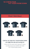 CORTIS - PUT YOUR PHONE DOWN 2026 TOUR MD / PHOTO T-SHIRT (NAVY)