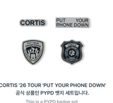 CORTIS - PUT YOUR PHONE DOWN 2026 TOUR MD / PYPD BADGE SET