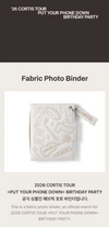 CORTIS - PUT YOUR PHONE DOWN BIRTHDAY PARTY 2026 TOUR OFFICIAL MD / FABRIC PHOTO BINDER