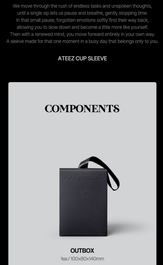 ATEEZ - ATEEZ X FANPLDAY OFFICIAL MD / CUP SLEEVE - K-Pop Time