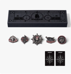 ATEEZ - ATEEZ X FANPLDAY OFFICIAL MD / METAL PIN SET VOYAGE EDITION