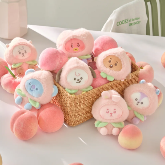 BTS - BT21 PEACH HOLIC PLUSH KEYRING
