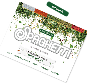 LE SSERAFIM SPAGHETTI weverse 15枚 2回目 LE SSERAFIM - 1st Single