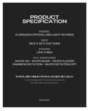 G-DRAGON - OFFICIAL MINI LIGHT KEYRING (BLACK or GREEN)