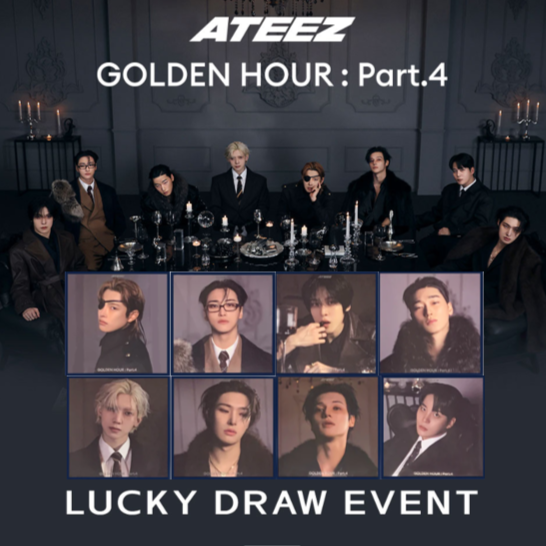 ATEEZ - GOLDEN HOUR Part.4 / 3 x Digipak Vers. + BENEFITS