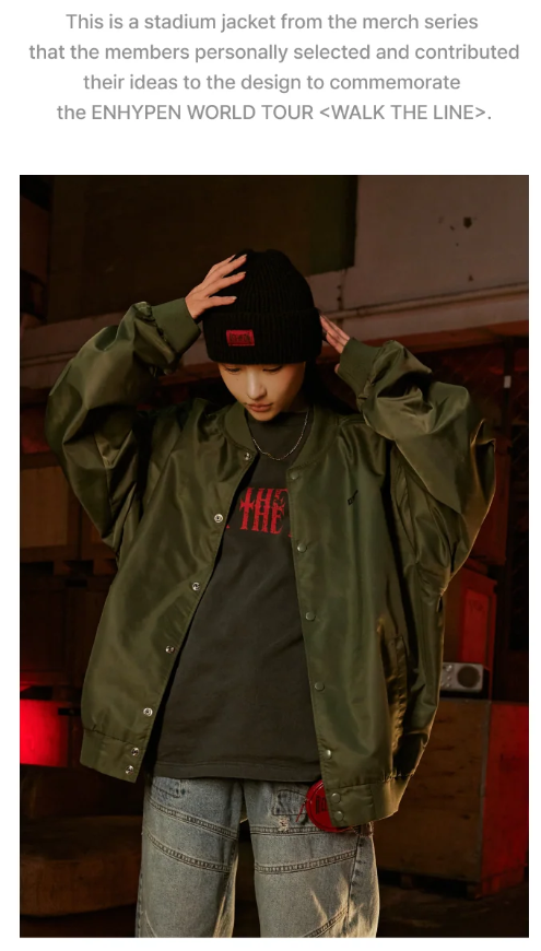 ENHYPEN - WALK THE LINE : FINAL WORLD TOUR OFFICIAL MD / STADIUM ENHYPEN - WALK THE LINE : FINAL WORLD TOUR OFFICIAL MD / STADIUM