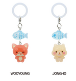 ATEEZ - 8TH ANNIVERSARY EXHIBITION: BLUE DRIFT OFFICIAL MD / LUCKY FISH CHARM (RANDOM) -DEC '26
