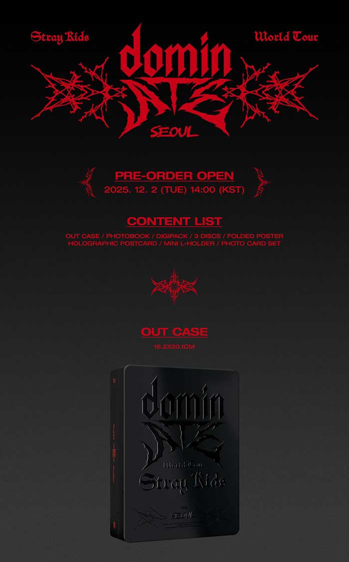 Stray Kids - World Tour 'dominATE SEOUL' 3DVD - K-Pop Time