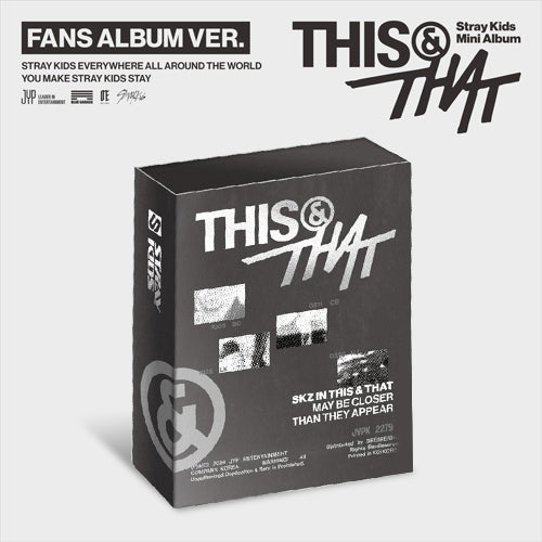 STRAY KIDS - THIS & THAT / FANS ALBUM VER. (QR Card) + BONUS
