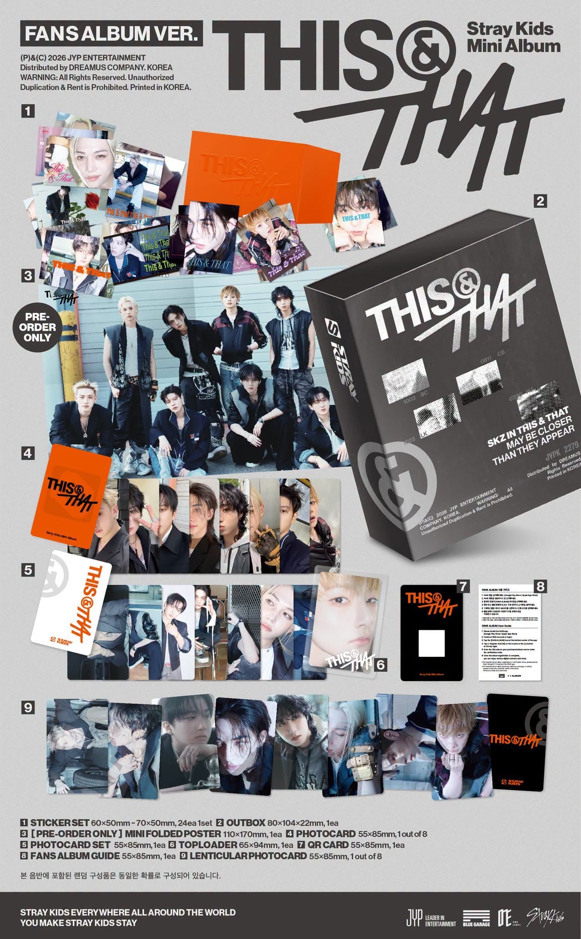 STRAY KIDS - THIS & THAT / FANS ALBUM VER. (QR Card) - K-Pop Time