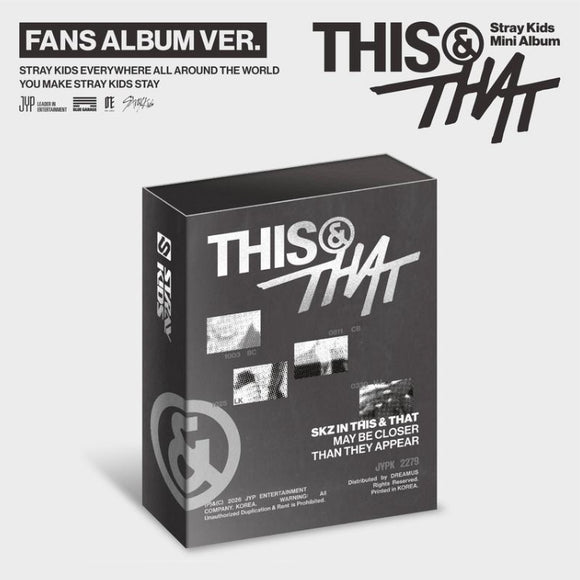 STRAY KIDS - THIS & THAT / FANS ALBUM VER. (QR Card) - K-Pop Time