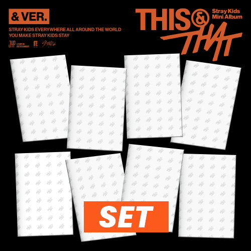 STRAY KIDS - THIS & THAT / & VER. *SET OF 8* + BONUS