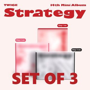 TWICE - Strategy (Step 1, 2,& 3) *SET OF 3* + BONUS