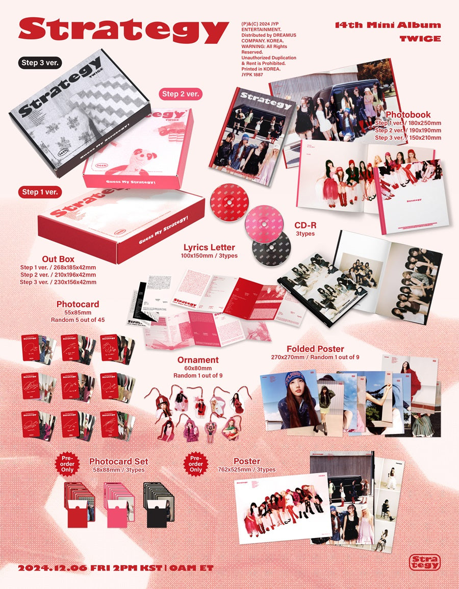 TWICE - Strategy (Step 1, 2,& 3 ver. choice) - K-Pop Time
