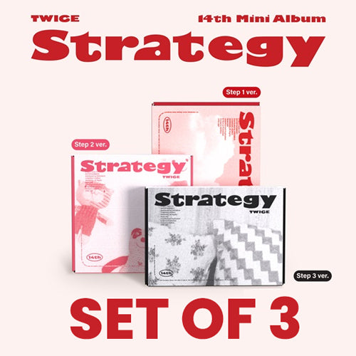 TWICE - Strategy (Step 1, 2,& 3) *SET OF 3* + BONUS