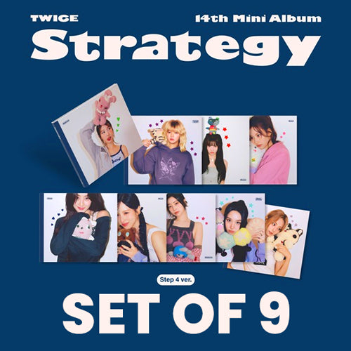 TWICE - Strategy (Step 4) *SET OF 9 MEMBERS* + BONUS