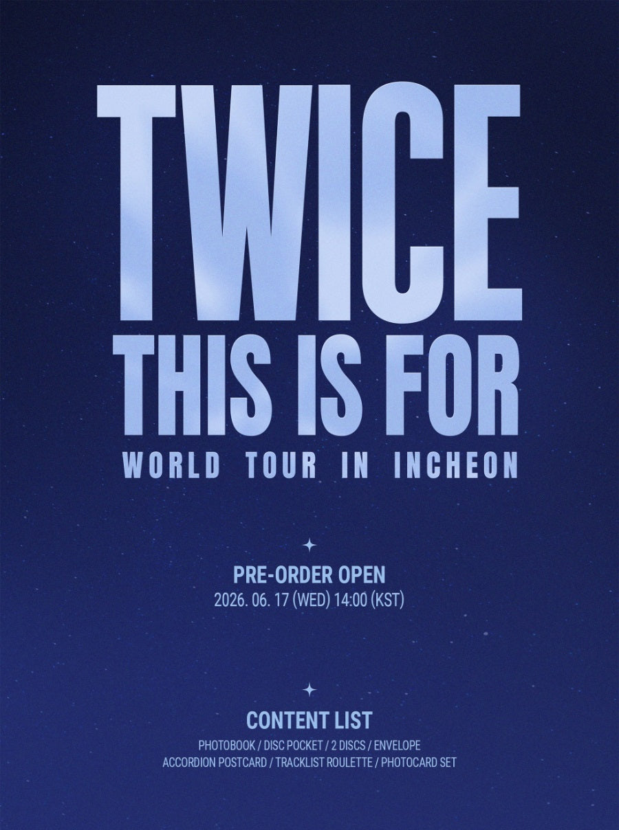 TWICE - THIS IS FOR WORLD TOUR IN INCHEON BLU-RAY *Please Note