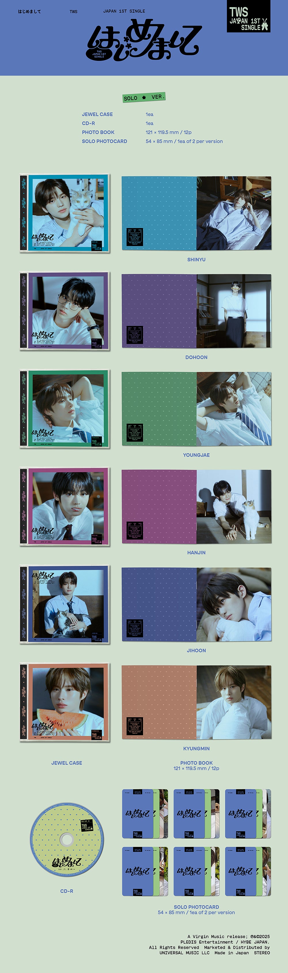 TWS - Hajimemashite (Japanese Limited Member Editions) - K-Pop Time
