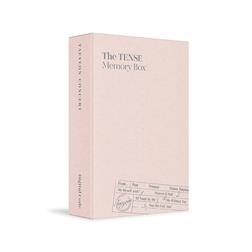 TAEYEON - The TENSE Memory Box / Concert Digital Code