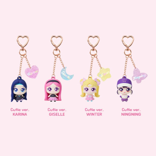 AESPA - TEENIEPING X AESPA COLLABORATION OFFICIAL MD / FIGURE KEYRING CUTIE VER