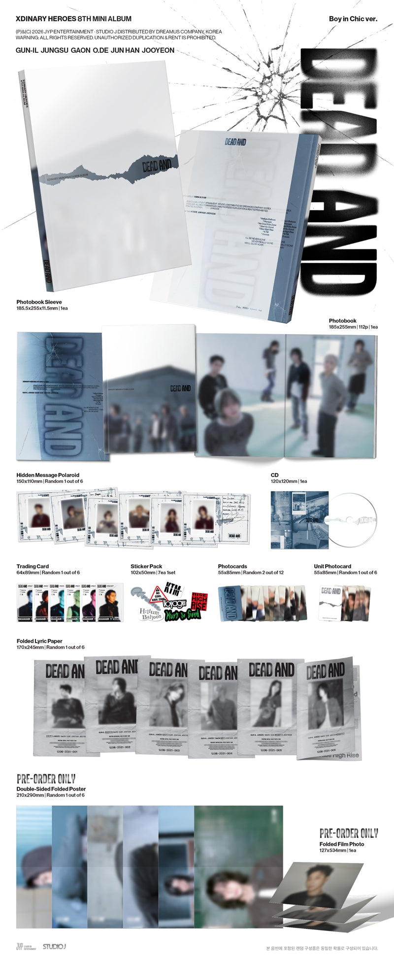 Xdinary Heroes - DEAD AND / Photobook Ver. - K-Pop Time