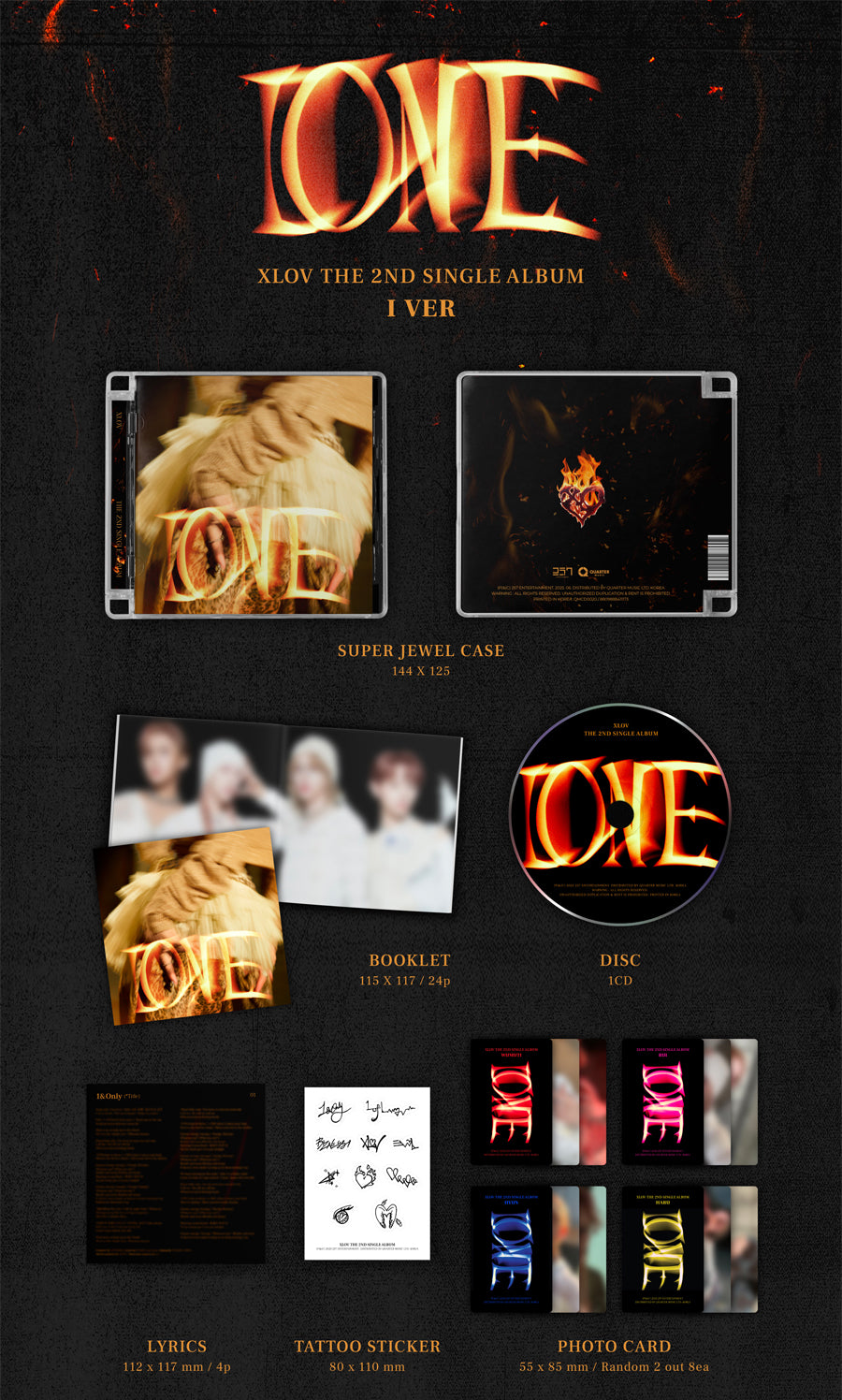 XLOV - I ONE (2nd Single Album) - K-Pop Time