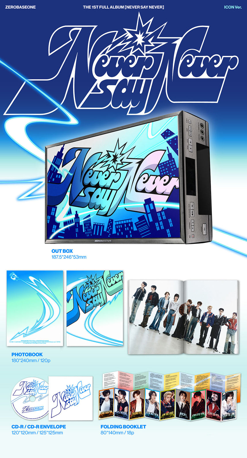 ZEROBASEONE - NEVER SAY NEVER / Photobook Ver. - K-Pop Time