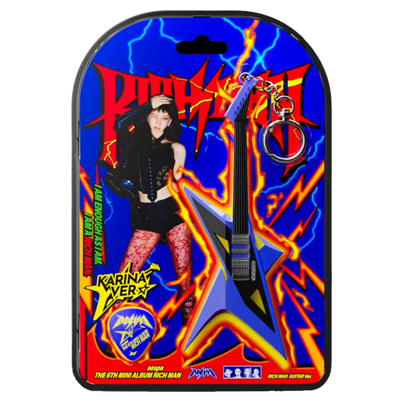 aespa - Rich Man / Rich Man Guitar Ver. (Keyring) - K-Pop Time