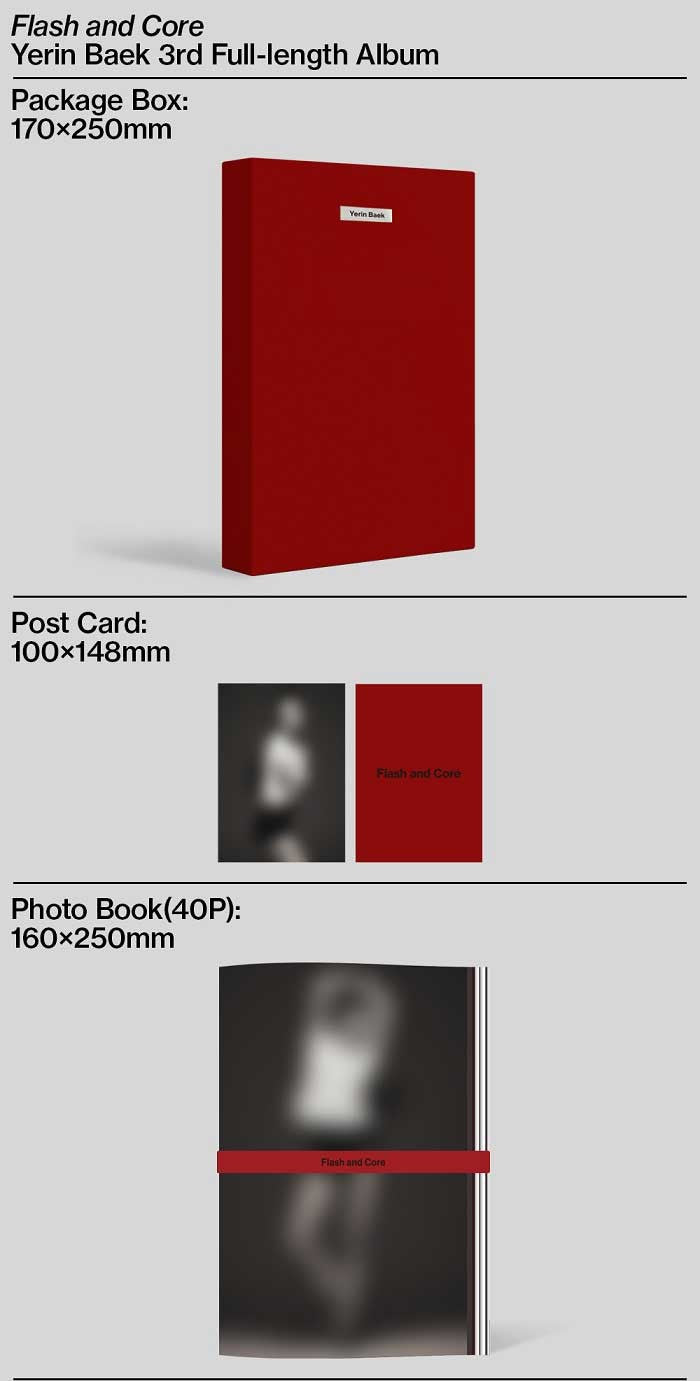 Yerin Baek - Flash and Core (2CD Album) - K-Pop Time