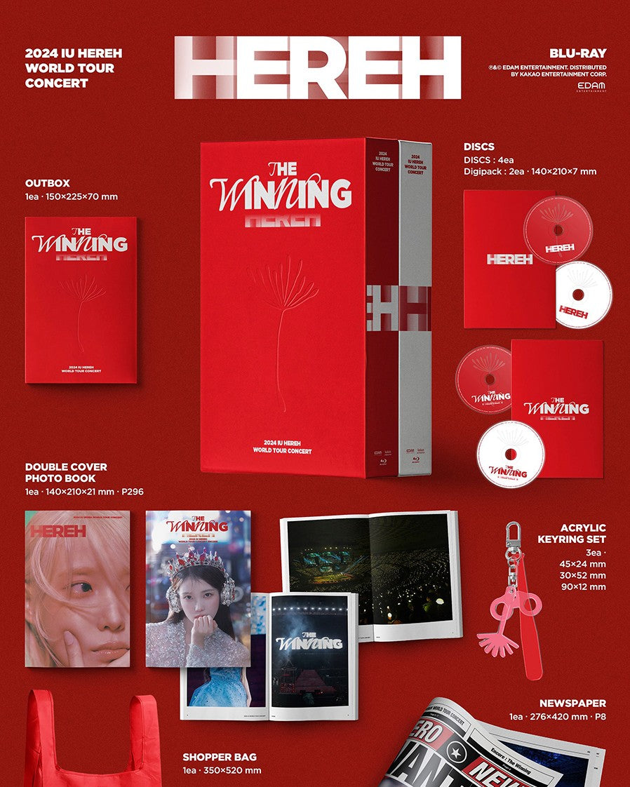 IU - 2024 HEREH WORLD TOUR CONCERT 4 BLU-RAY SET - K-Pop Time