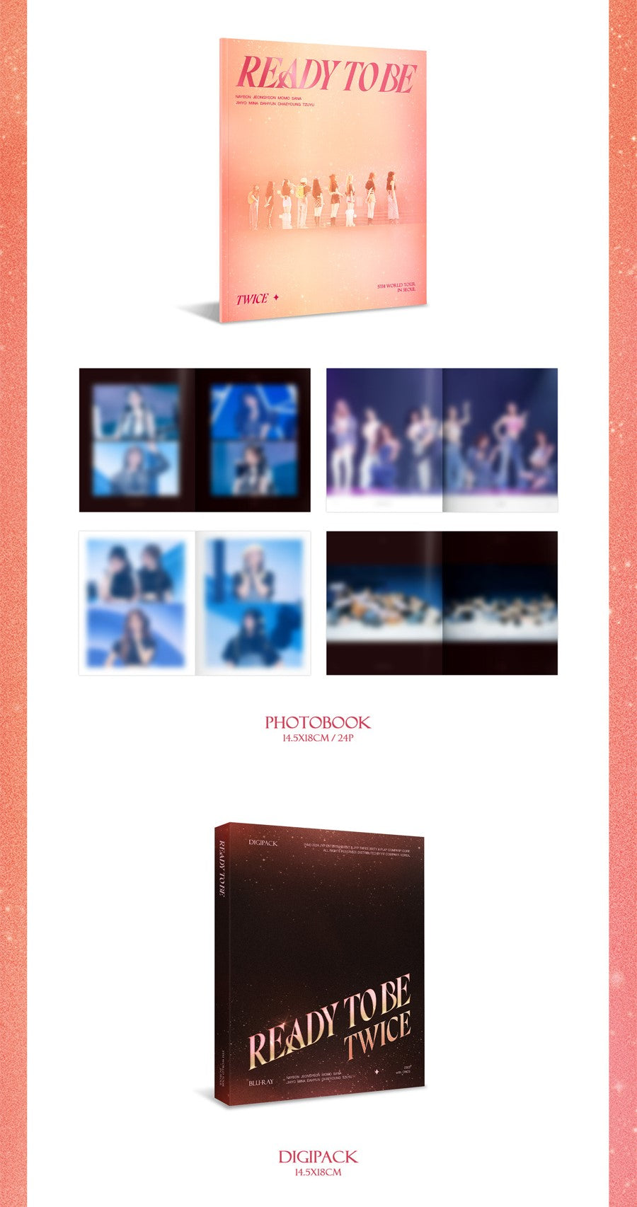 TWICE - 5TH WORLD TOUR IN SEOUL / READY TO BE 3 Blu-ray SET - K