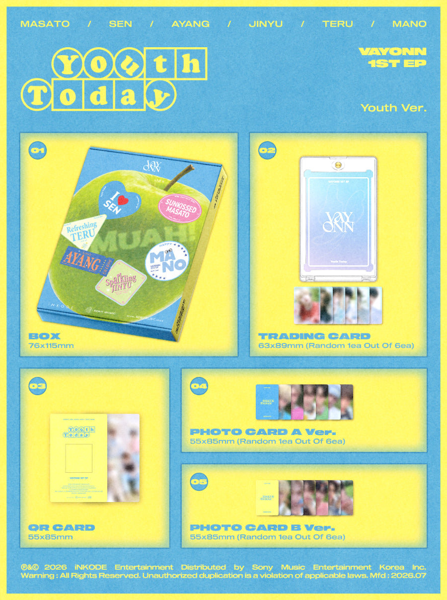 VAYONN - Youth Today / Youth Ver. - K-Pop Time
