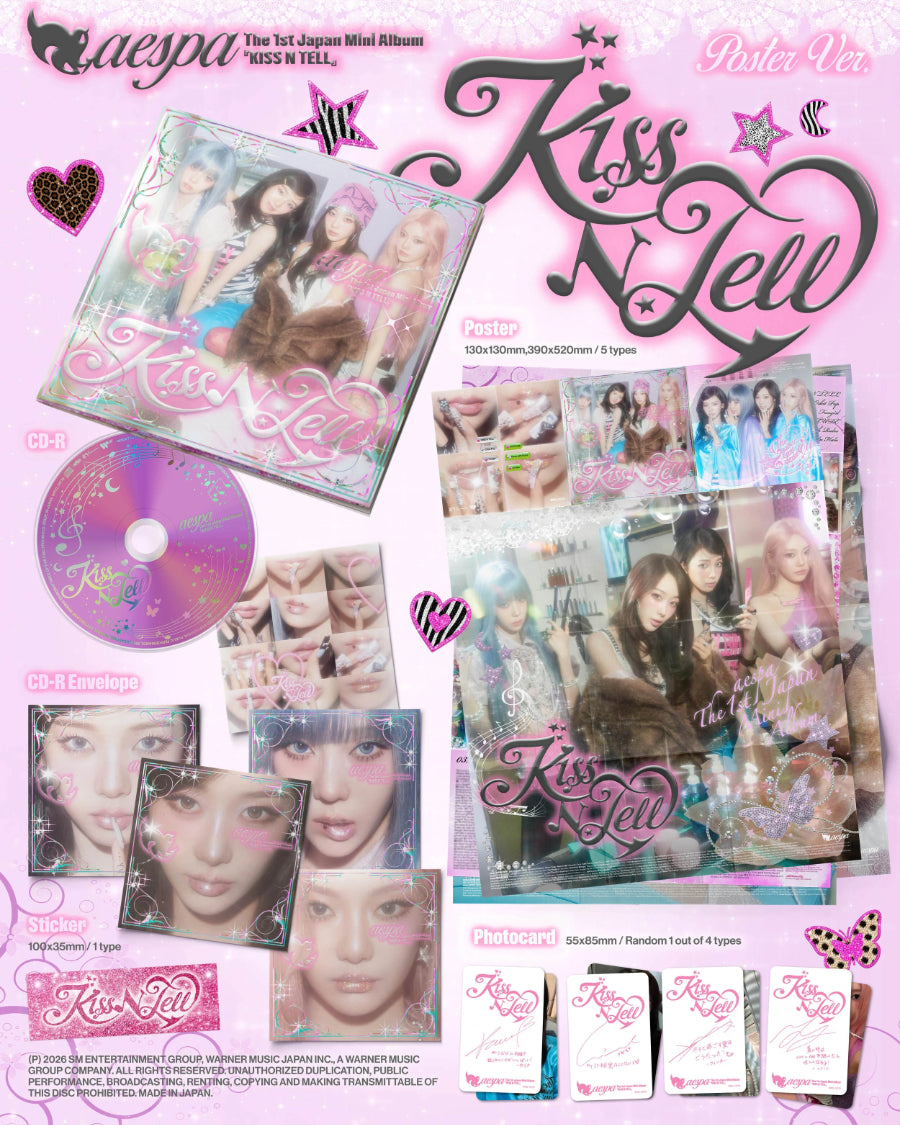 aespa - Kiss N Tell / Poster Ver. - K-Pop Time