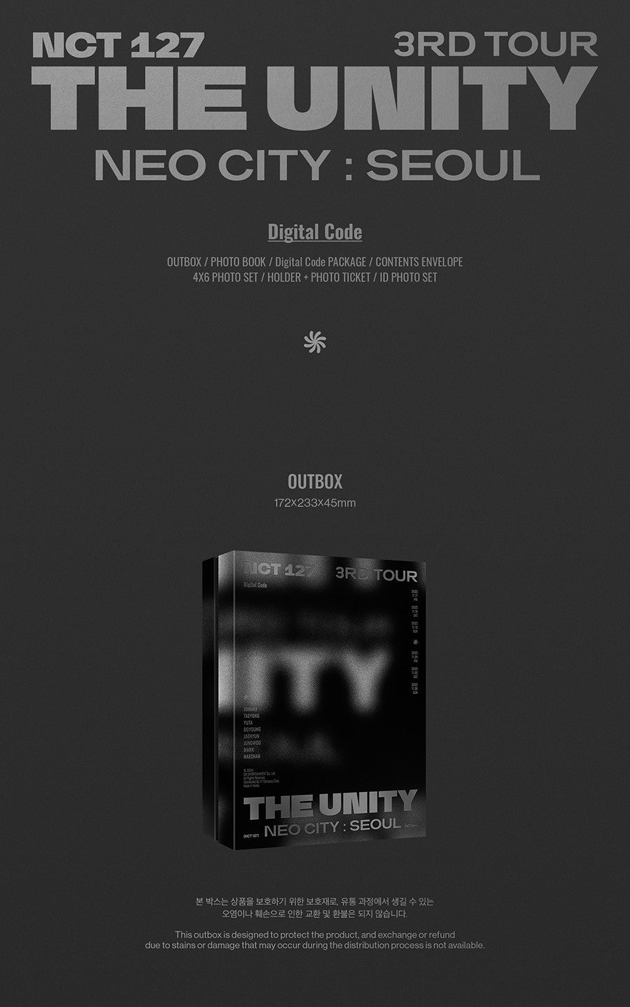NCT 127 - 3RD TOUR 'NEO CITY : SEOUL - THE UNITY' Digital Code - K