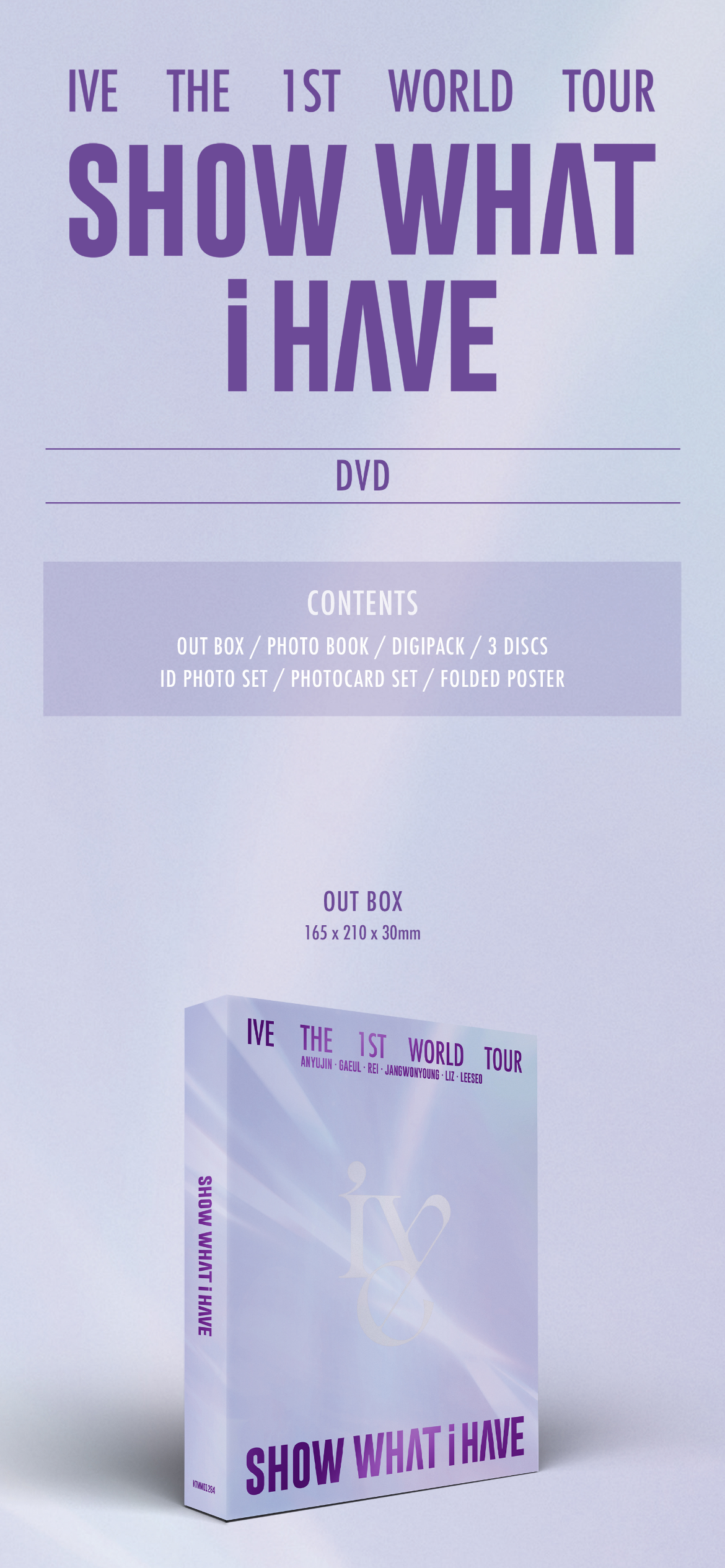 IVE - THE 1ST WORLD TOUR : SHOW WHAT I HAVE / 3DVD - K-Pop Time IVE - THE 1ST WORLD TOUR : SHOW WHAT I HAVE / 3DVD - K-Pop Time
