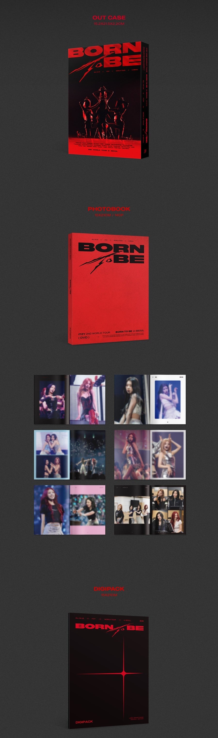 ITZY - 2ND WORLD TOUR BORN TO BE in SEOUL / DVD (2 DISCS) - K-Pop Time