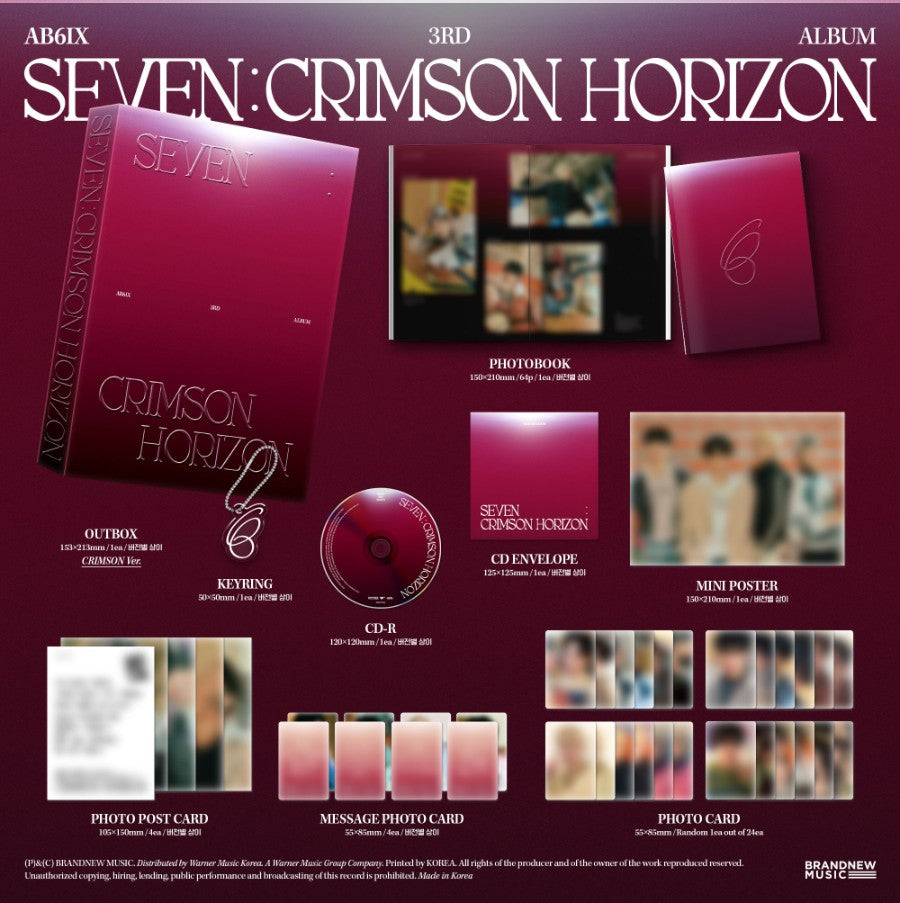 AB6IX - SEVEN : CRIMSON HORIZON / Photobook Ver. - K-Pop Time