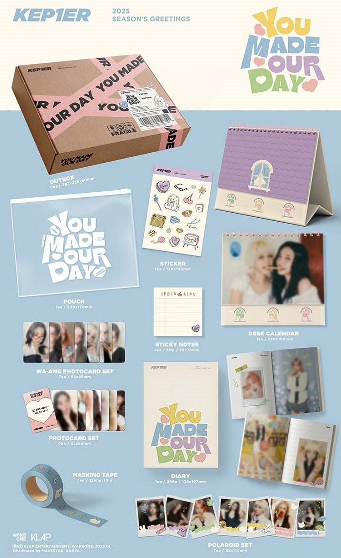 Kep1er 2025 SEASON’S GREETINGS / YOU MADE OUR DAY KPop Time